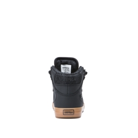 Supra Kids VAIDER COLD WEATHER High Top Shoes Black/Brown | US-10920